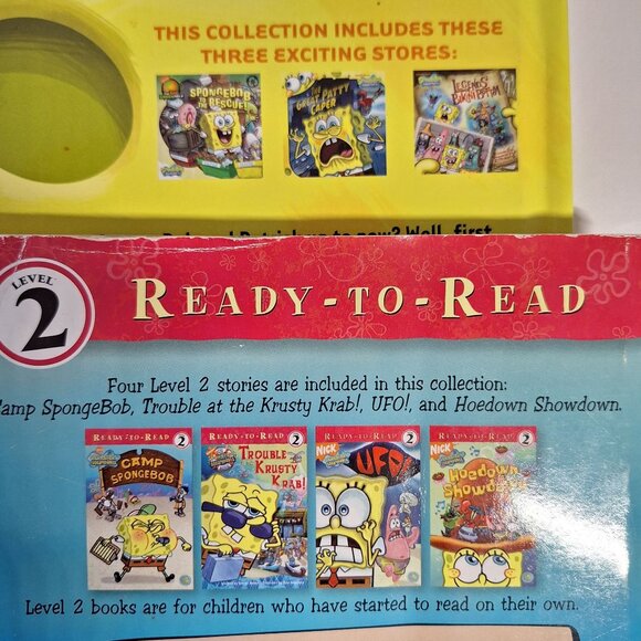 18 Stories in 13 SpongeBob SquarePants Book Lot Nick Zone Level 2 Reader Picture - Picture 5 of 5